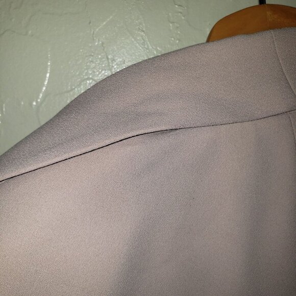 Express Ruched Sleeve Boyfriend Blazer Jacket Open Front Petal Pink Size XS NEW - Picture 12 of 12